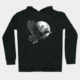 Raven in Moonlight Hoodie